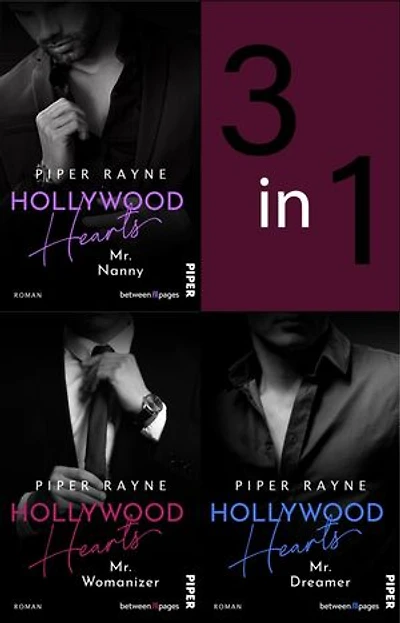 Bundle: Hollywood Hearts 1-3: Mr. Nanny, Mr. Dreamer und Mr. Womanizer | Große Träume in L.A. - Die Hollywood Hearts-Trliogie von Erfolgsautorin Piper Rayne