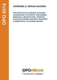 Actitudes y valores sociales.