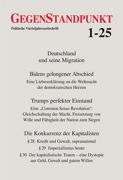 GegenStandpunkt 1-25: Politische Vierteljahreszeitschrift