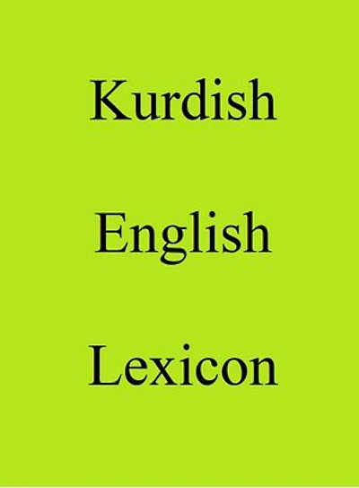 Kurdish English Lexicon