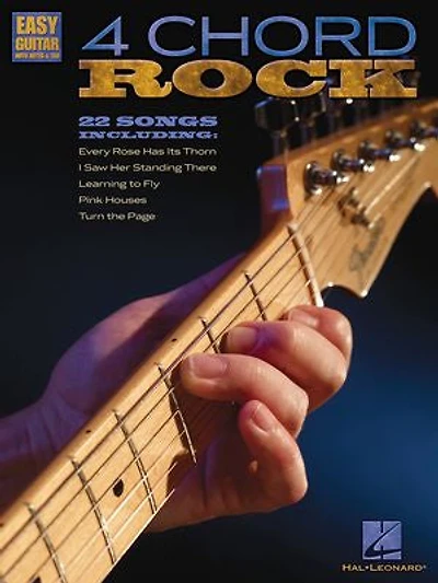 4 Chord Rock: Easy Guitar with Notes & Tab