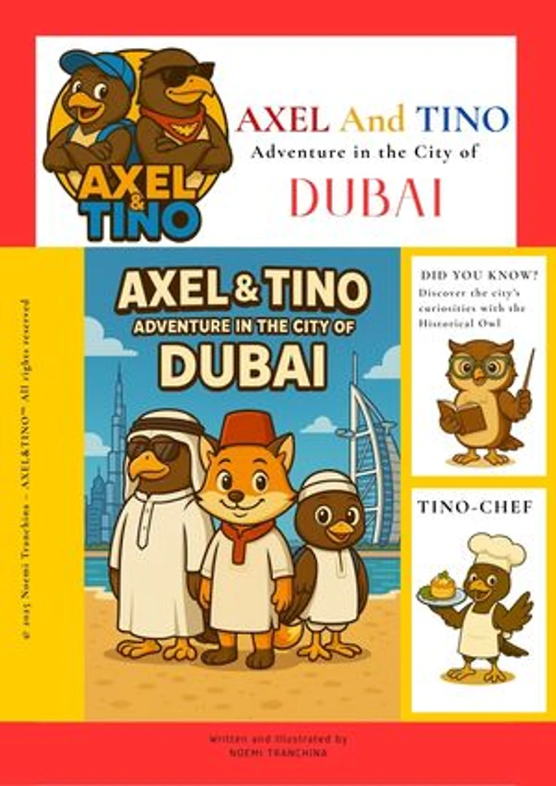 AXEL&TINO Adventure in the city of Dubai: Educational travel kid ebooks, 7-12