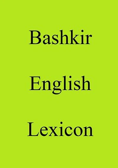 Bashkir English Lexicon