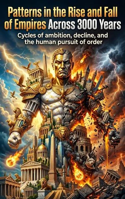 Patterns in the Rise and Fall of Empires Across 3000 Years: Cycles of ambition, decline, and the human pursuit of order