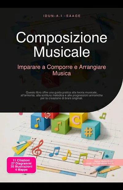 Composizione Musicale: Imparare a Comporre e Arrangiare Musica: Questo libro offre una guida pratica alla teoria musicale, all'armonia, alla scrittura melodica e alle progressioni armoniche per la creazione di brani originali.