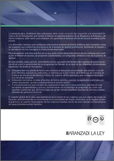 Ejercicio práctico de la Abogacía y Procura. Materias específicas (Volumen II)