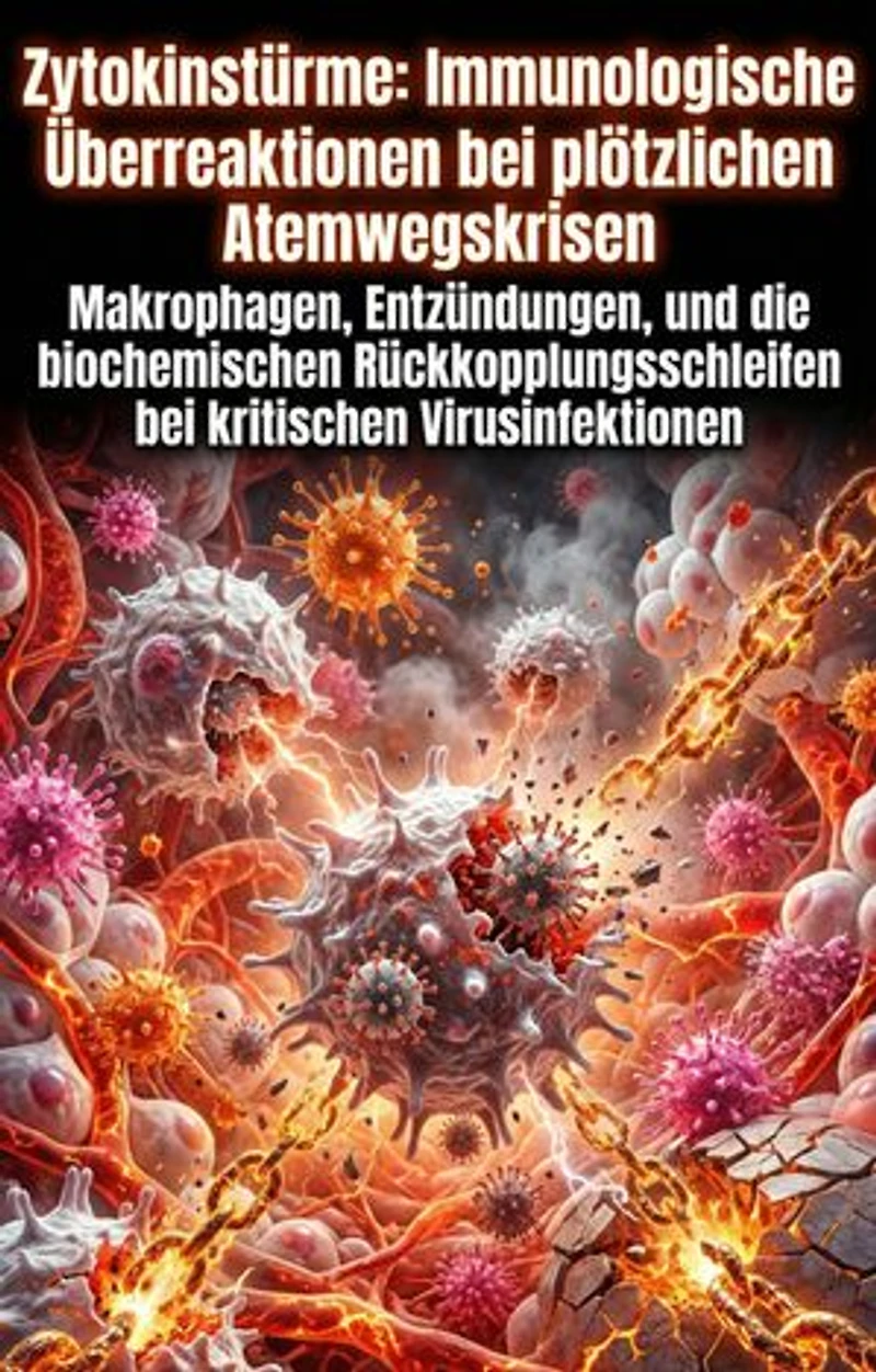 Zytokinstürme: Immunologische Überreaktionen bei plötzlichen Atemwegskrisen: Makrophagen, Entzündungen, und die biochemischen Rückkopplungsschleifen bei kritischen Virusinfektionen