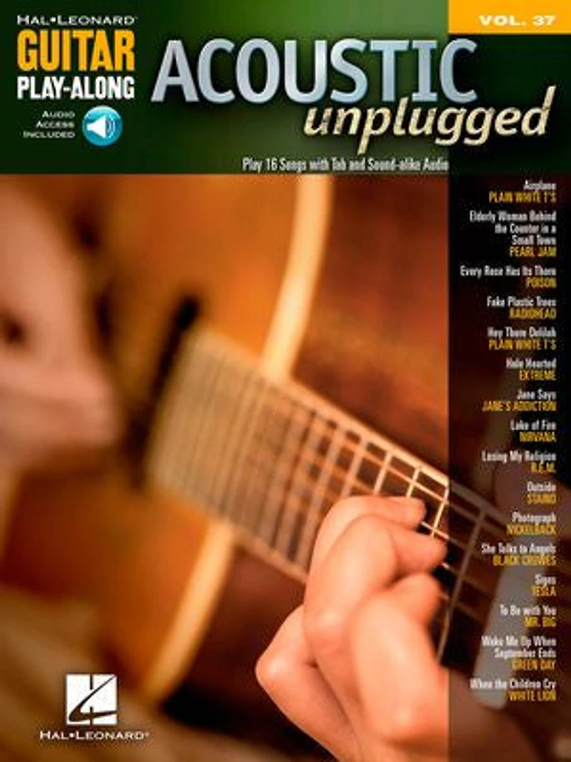 Acoustic Unplugged: Guitar Play-Along Volume 37