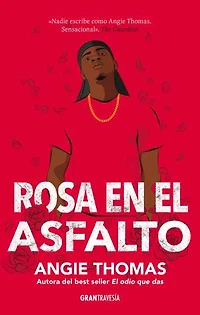 Rosa en el asfalto