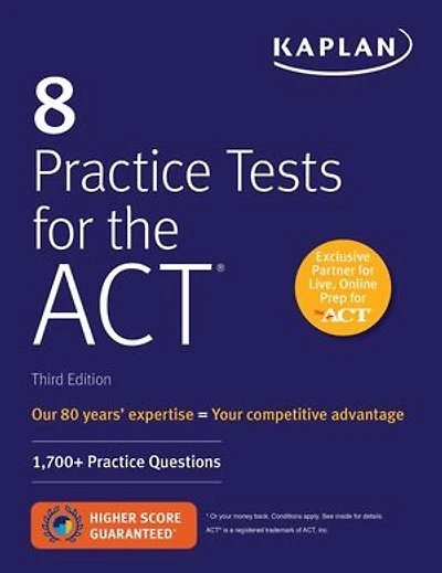 8 Practice Tests for the ACT: 1,700+ Questions