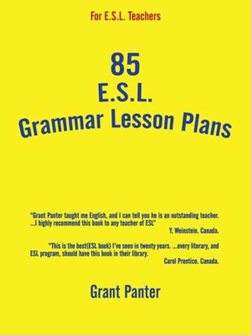 85 ESL Grammar Lesson Plans