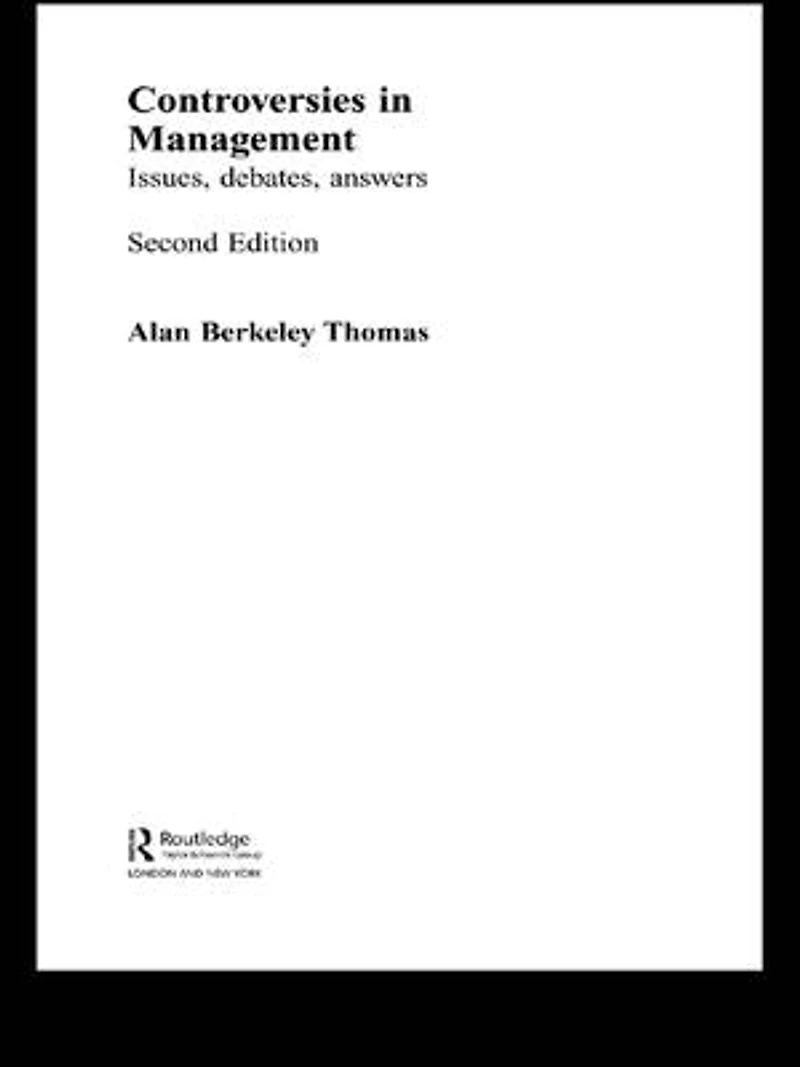 Controversies Management: Issues, Debates, Answers