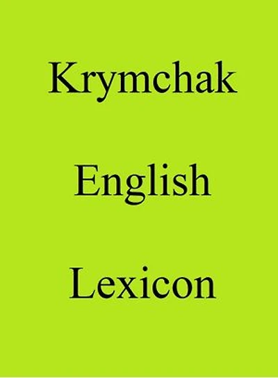 Krymchak English Lexicon