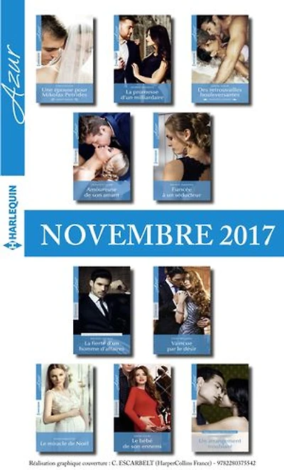 10 romans Azur + 1 gratuit (n°3885 à 3894-Novembre 2017)