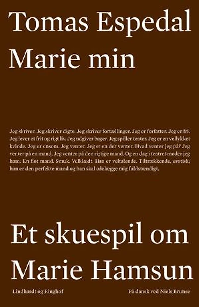 Marie min: Et teaterstykke om Marie Hamsun