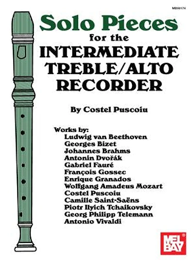 Solo Pieces for the Intermediate Treble/Alto Recorder: With Piano Accompaniment