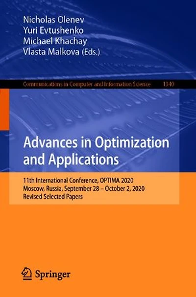 Advances Optimization and Applications: 11th International Conference, OPTIMA 2020, Moscow, Russia, September 28 - October 2, Revised Selected Papers