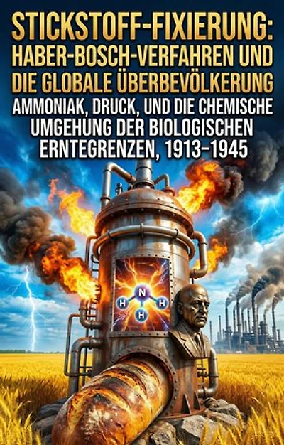 Stickstoff-Fixierung: Haber-Bosch-Verfahren und die globale Überbevölkerung: Ammoniak, Druck, und die chemische Umgehung der biologischen Erntegrenzen, 1913–1945