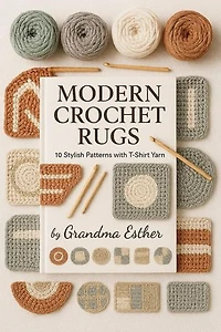 Modern Crochet Rugs: 10 Stylish Patterns with T-Shirt Yarn