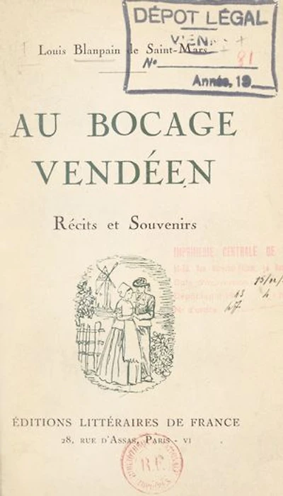 Au bocage vendéen: Récits et souvenirs