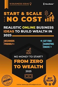 Zero Cost Business: 10 Realistic Online Business Ideas to Build Wealth in 2025 eBook + FREE Marketing eBook: Business Growth