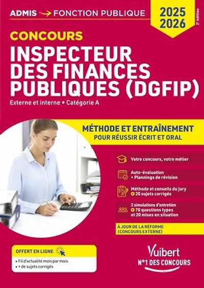 Concours Inspecteur des Finances publiques (DGFiP) - Catégorie A - Méthode et entraînement - 14 sujets corrigés: Concours externe et interne