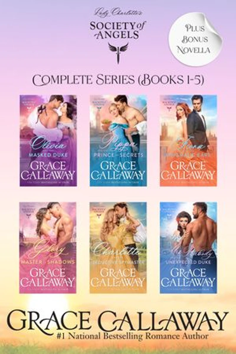 Lady Charlotte's Society of Angels Complete Series Box Set (Books 1 - 5 + Bonus Novella): A Steamy Historical Romance and Mystery Series Box Set