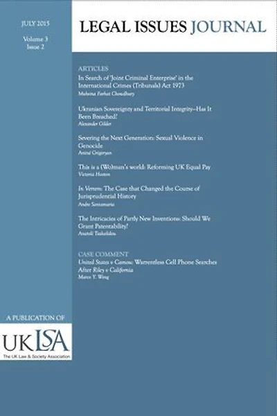 Legal Issues Journal 3(2): Legal Issues Journal, #3.2
