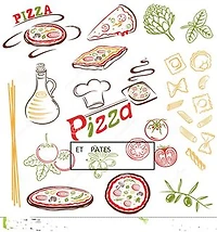 faire des pizzas et des pâtes: cuisiné piz et pat