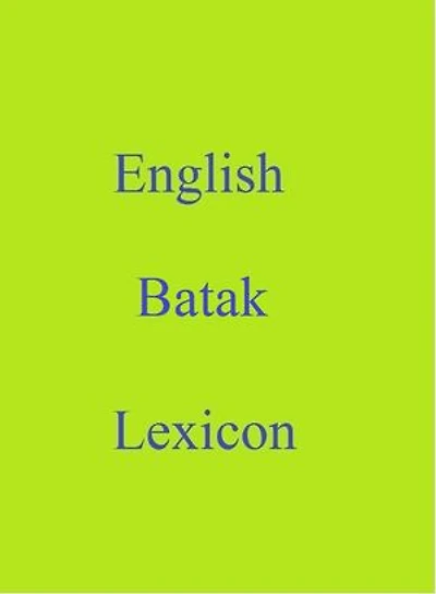 English Batak Lexicon