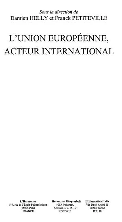 Union européenne, acteur  international