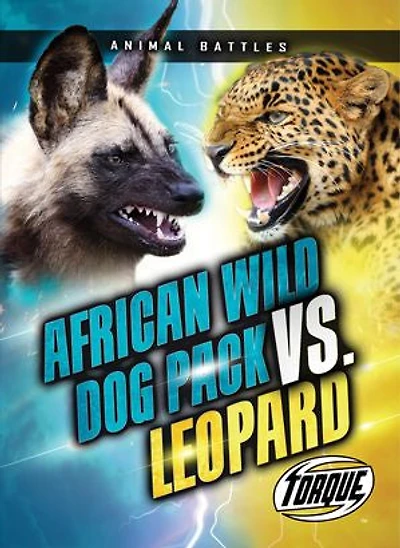African Wild Dog Pack vs. Leopard