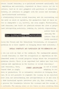 the Library and Workshop: Social Democracy Capitalism Knowledge Age