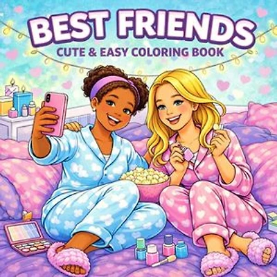 Best Friends: Coloring Book for Adults and Teens Featuring Super Friend Zone with Easy and Simple Designs for Relaxation