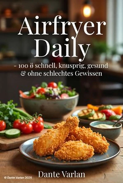 Airfryer Daily – 100 × schnell, knusprig, gesund & ohne schlechtes Gewissen: Frühstück, Mittag, Abendessen + Snacks in 15–30 Min – für die ganze Familie, mit wenig Fett & maximal Geschmack