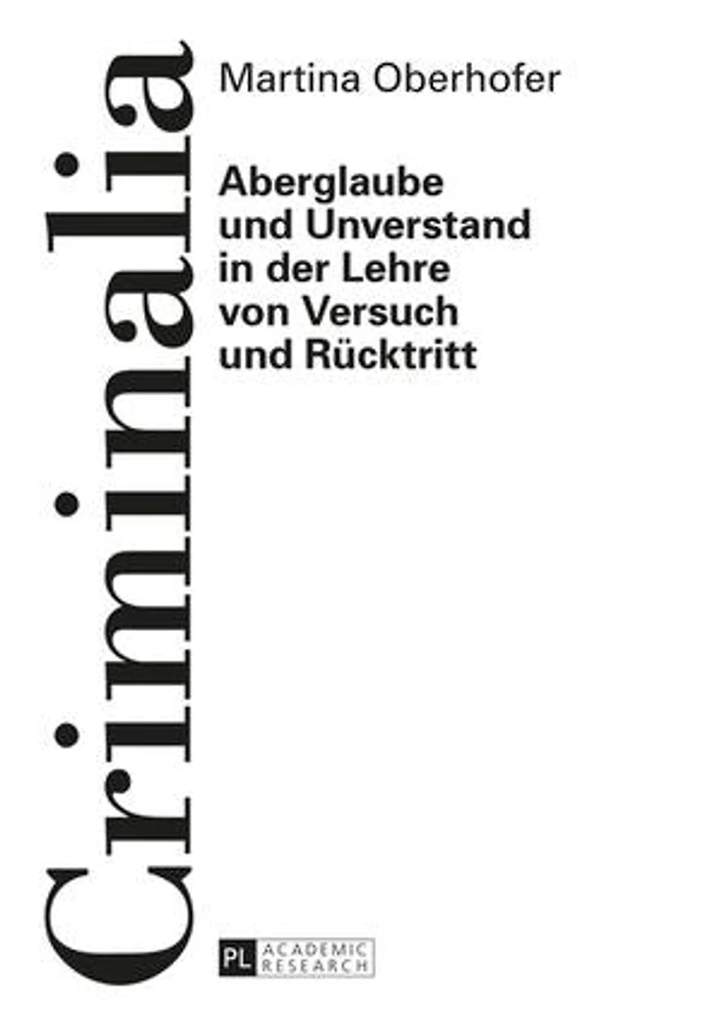 Aberglaube und Unverstand der Lehre von Versuch Ruecktritt