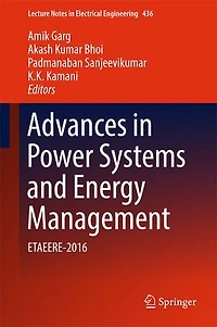 Advances Power Systems and Energy Management: ETAEERE-2016