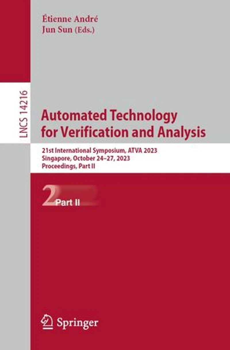 Automated Technology for Verification and Analysis: 21st International Symposium, ATVA 2023, Singapore, October 24-27, Proceedings