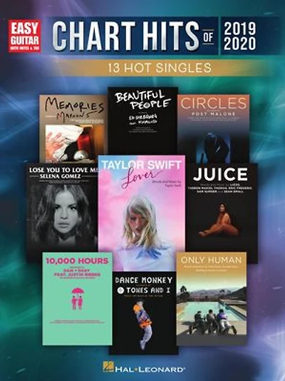 Chart Hits Of 2019-2020 - Songbook For Easy Guitar With Notes & Tab