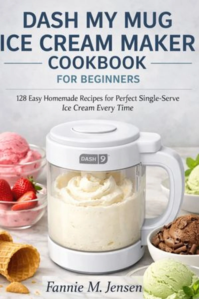 Dash My Mug Ice Cream Maker Cookbook For Beginners: 128 Easy Homemade Recipes for Perfect Single-Serve Ice Cream Every Time