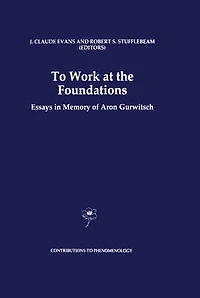 To Work at the Foundations: Essays Memory of Aron Gurwitsch