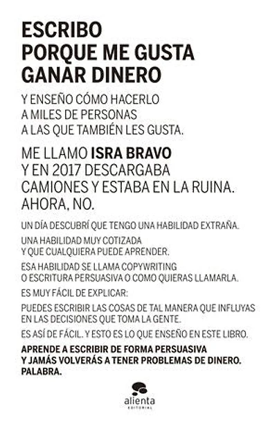 Escribo porque me gusta ganar dinero