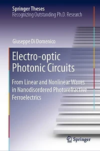 Electro-optic Photonic Circuits: From Linear And Nonlinear Waves Nanodisordered Photorefractive Ferroelectrics