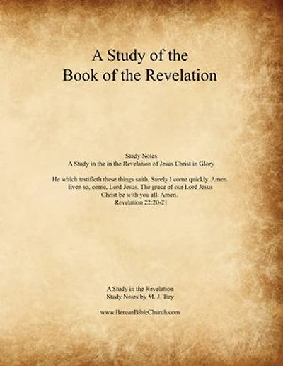 A Study of the Book of the Revelation