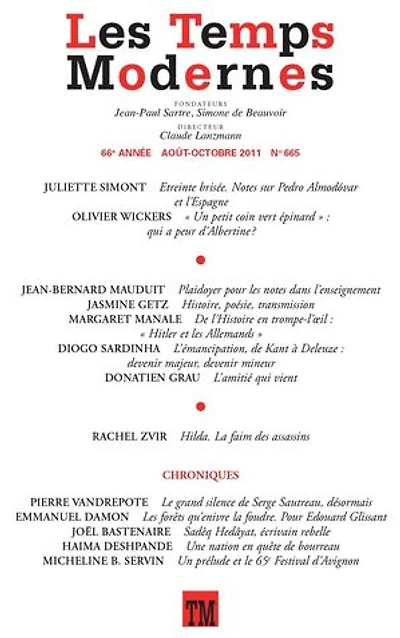 Les Temps Modernes N° 665