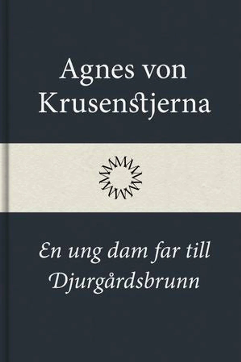 En ung dam far till Djurgårdsbrunn