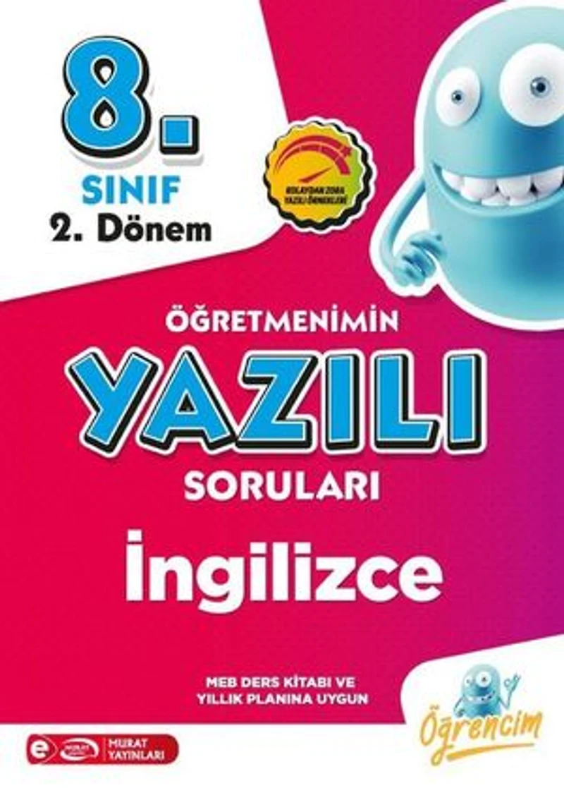 8. Sınıf 2. Dönem İngilizce Öğretmenimin Yazılı Sorular