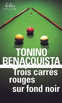 Trois carrés rouges sur fond noir