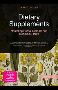 Dietary Supplements: Mastering Herbal Extracts and Medicinal Plants: Discover adaptogenic herbs like Ashwagandha, optimize turmeric curcumin doses with piperine, and understand herbal extract dosage, standardized extracts, and herb-drug interactions.