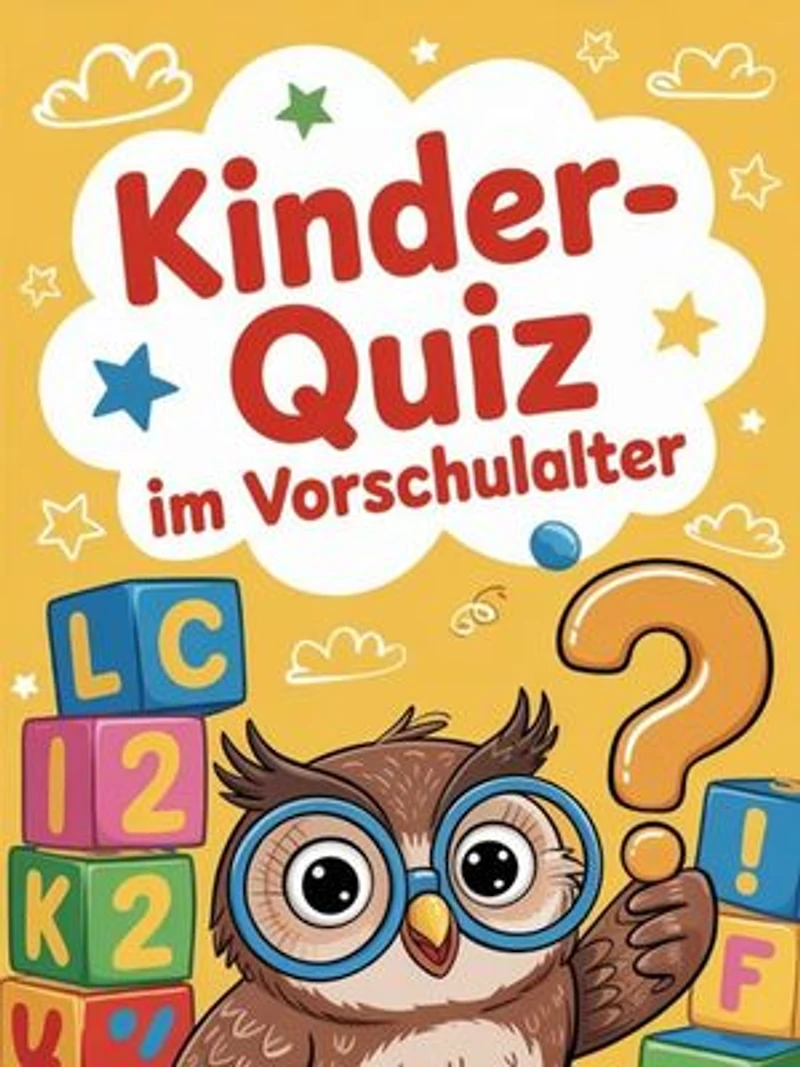 Kinder-Quiz im Vorschulalter: Ein Quiz-Ebook für Vorschulkinder mit ernsten und humorvollen Fragen zu vielen Themen.